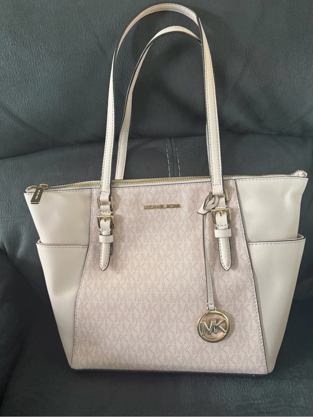 Michael Kors Blush Pink Tote with MK Charm